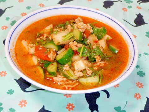 マルちゃん正麺の簡単アレンジ♪スタミナ担々麺